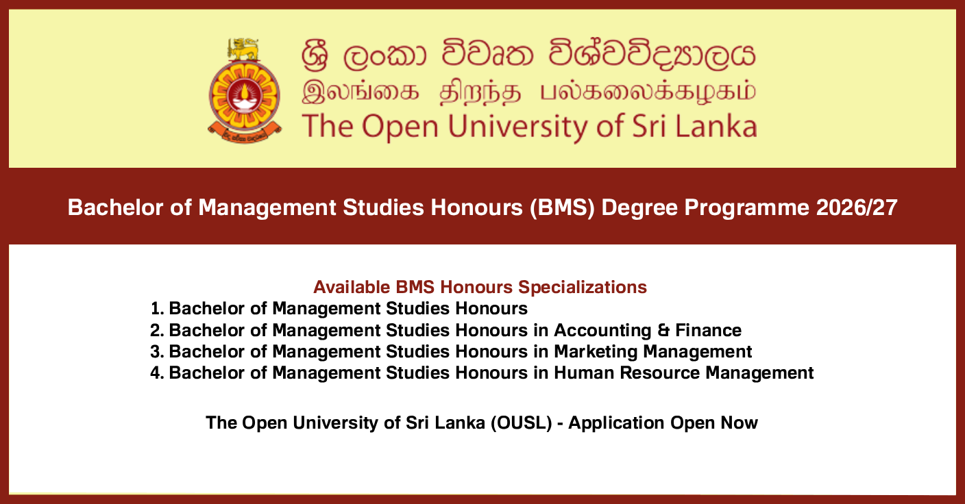 BMS Honours Degree 2026/27 – Applications Open
