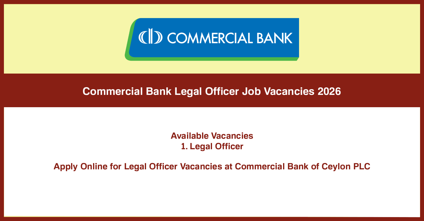 Commercial Bank Legal Officer Job Vacancies 2026