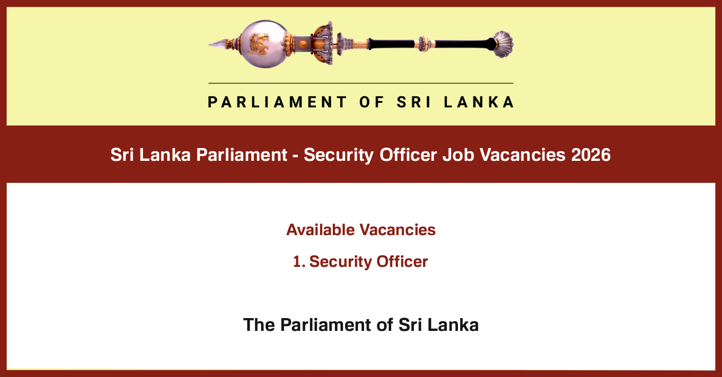Parliament Security Officer Job Vacancies 2026