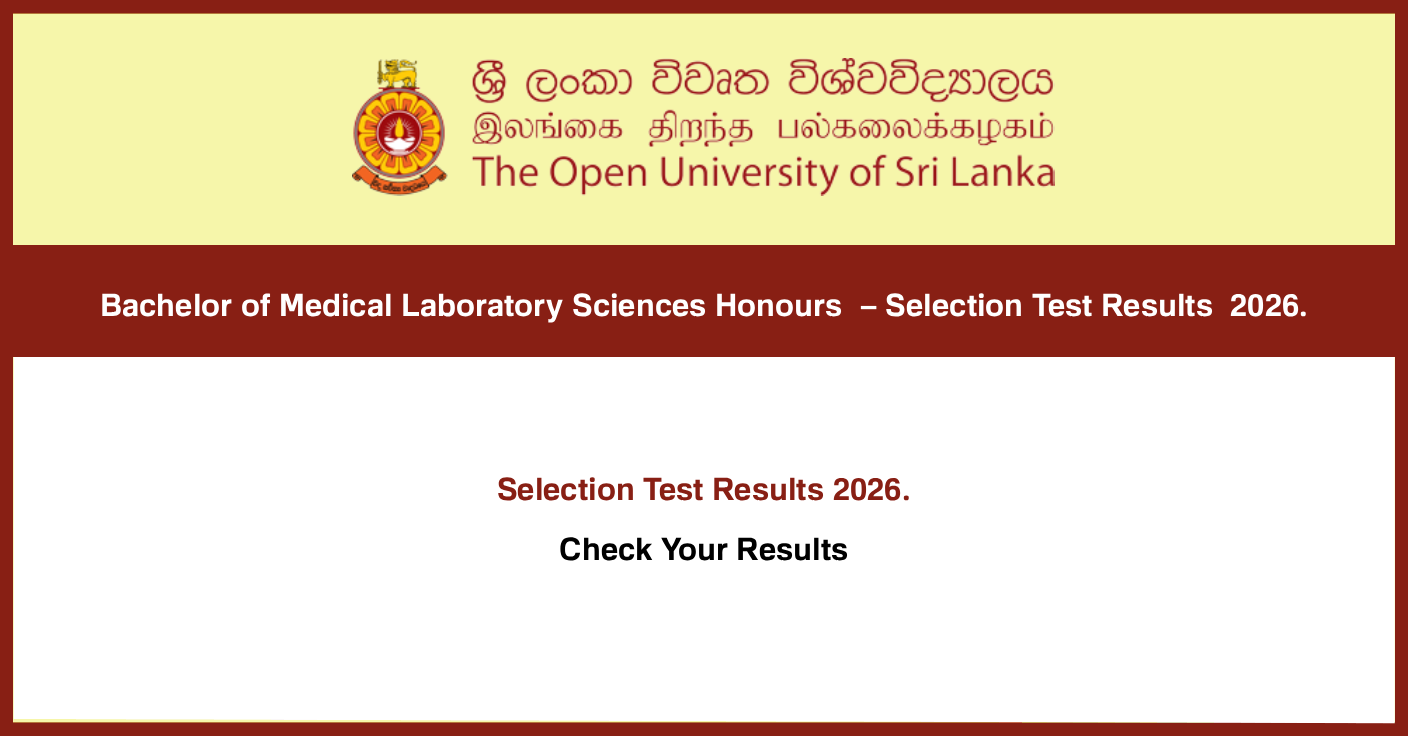 Open University Selection Test Results 2026 – BMLS Honours