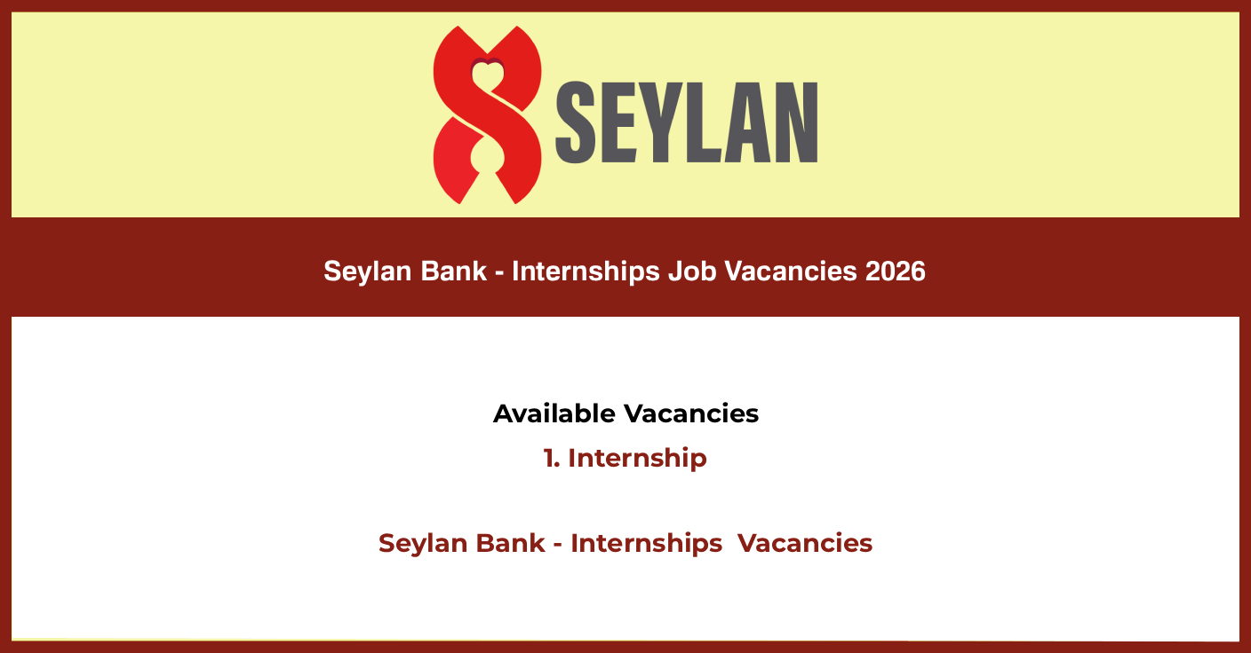 Seylan Bank - Internships Job Vacancies 2026