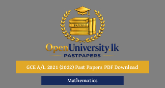 General Certificate of Education (Advanced Level) Examination 2021 (2022) Past Paper PDF Download