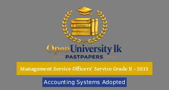 Management Service Officers Grade II - 2013